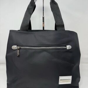 Versace Tote Bag Holdall Weekender Black Metallic Purse Large Handbag Designer